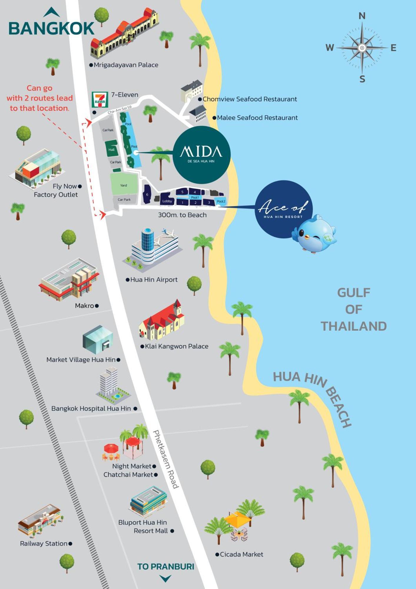 Mida De Sea Hua Hin - Sha Plus Cha-Am Luaran gambar